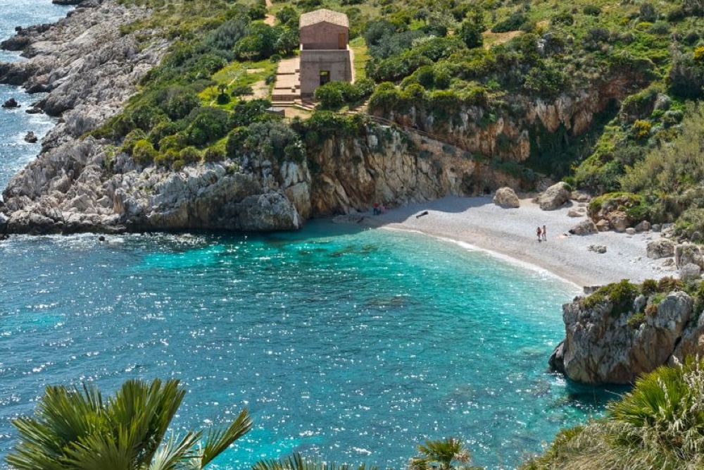 Panorama della Riserva dello Zingaro con calette e mare cristallino - Almyra Suites  VILLA ALMYRA